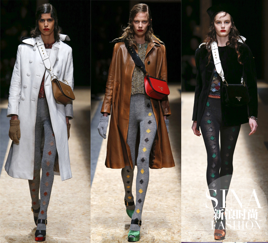 prada秀場中的女模將帶起復(fù)古襪的風(fēng)潮