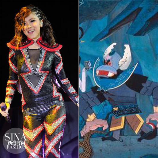 這一身亮片鎧甲，也是沒誰了