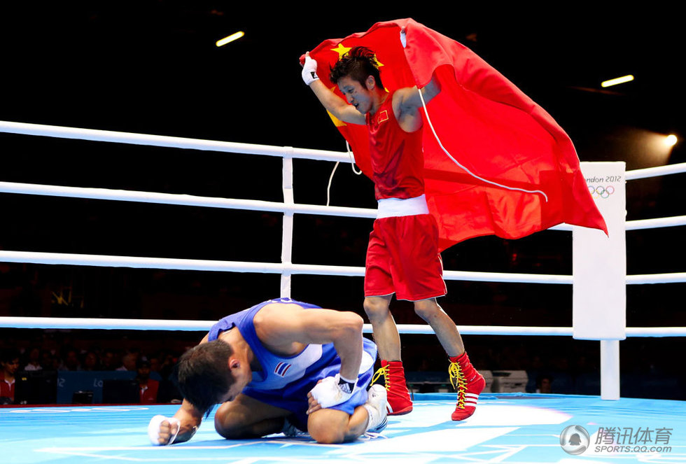 拳擊男子49公斤級決賽 鄒市明摘第38金 拳擊男子49公斤級決賽 鄒市明摘第38金