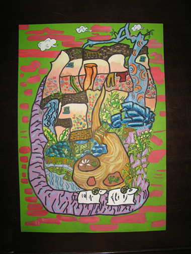 《和諧家園》李沅真（女）12歲、工人第一新村小學(xué)、輔導(dǎo)教師：楊曉媚