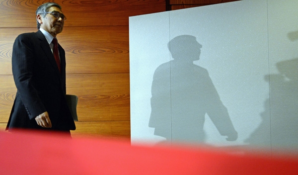 2013年4月4日，日本東京，日本央行行長(zhǎng)黑田東彥。