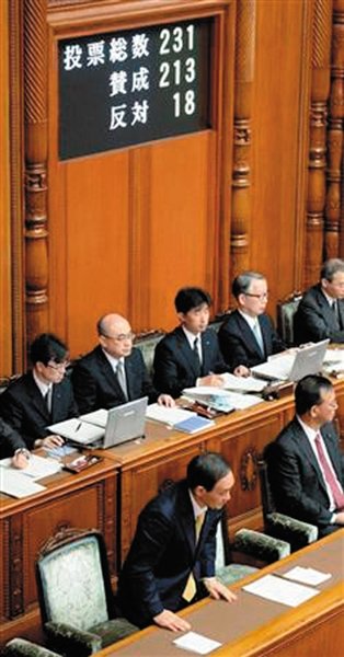 27日，日本國(guó)會(huì)參議院公布新建“國(guó)家安全保障會(huì)議”法案投票結(jié)果。