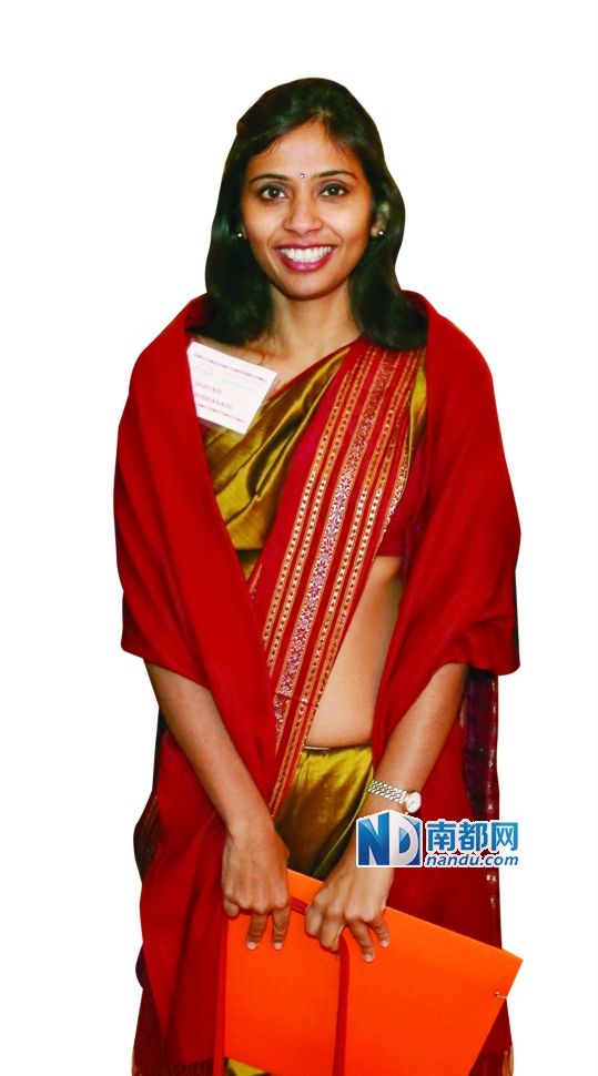 被美國拘押的印度駐紐約副總領(lǐng)事德夫亞尼·科布拉加德。