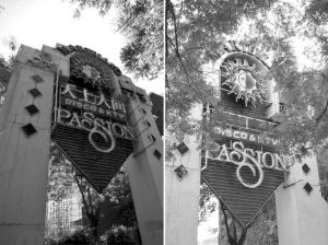 臺州溫嶺版“天上人間”（左）和北京版“天上人間”（右）相比，連店標都一模一樣