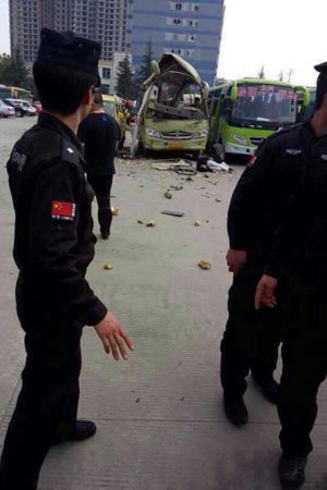 爆炸現(xiàn)場。圖片來自網(wǎng)絡