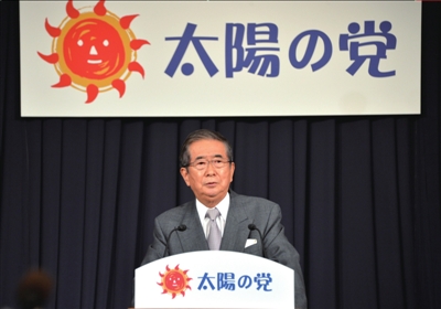 13日，日本東京，石原慎太郎召開新聞發(fā)布會，正式宣布新黨成立。圖/東方IC