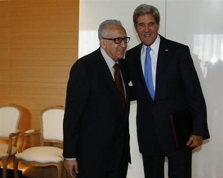 聯(lián)合國-阿盟敘利亞問題特使卜拉西米12日與克里進行會談。