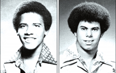 奧巴馬（左）與卡庫(kù)嘎瓦（右）高中紀(jì)念冊(cè)中的照片，當(dāng)時(shí)他們非常要好。