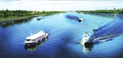 通州大運河已成為人們休閑的好去處。