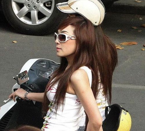 越南女孩的現(xiàn)代生活。