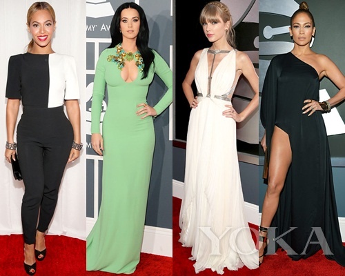 碧昂斯、凱蒂·佩里、泰勒·史薇芙特、珍妮弗·洛佩茲