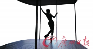 淋病是人類特有的疾病之一，性接觸是主要傳染形式。圖為美國一名性工作者在跳鋼管舞。