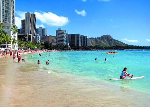 夏威夷海灘 資料圖 夏威夷海灘 資料圖