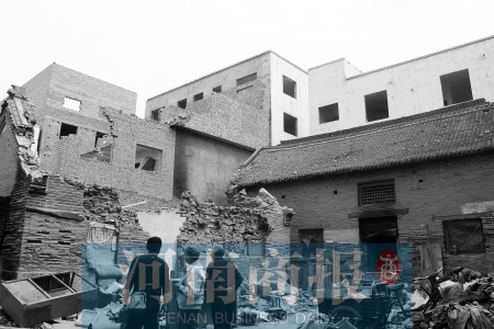 孫莊村清代古宅面臨拆遷。對(duì)拆遷者來(lái)說(shuō)，也許它的名氣不值一提 記者 張郁/攝