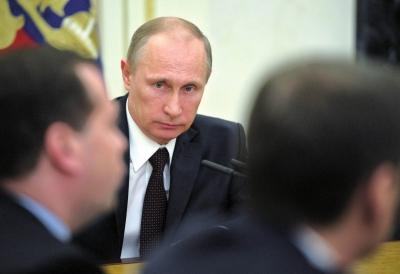 ▲3月21日，在俄羅斯首都莫斯科克里姆林宮，俄羅斯總統(tǒng)普京出席聯(lián)邦安全委員會(huì)會(huì)議。