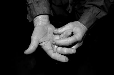 圖為科考人員發(fā)現(xiàn)的洞穴動(dòng)物(3月2日攝)。