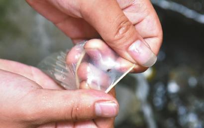 避孕套存在小孔。