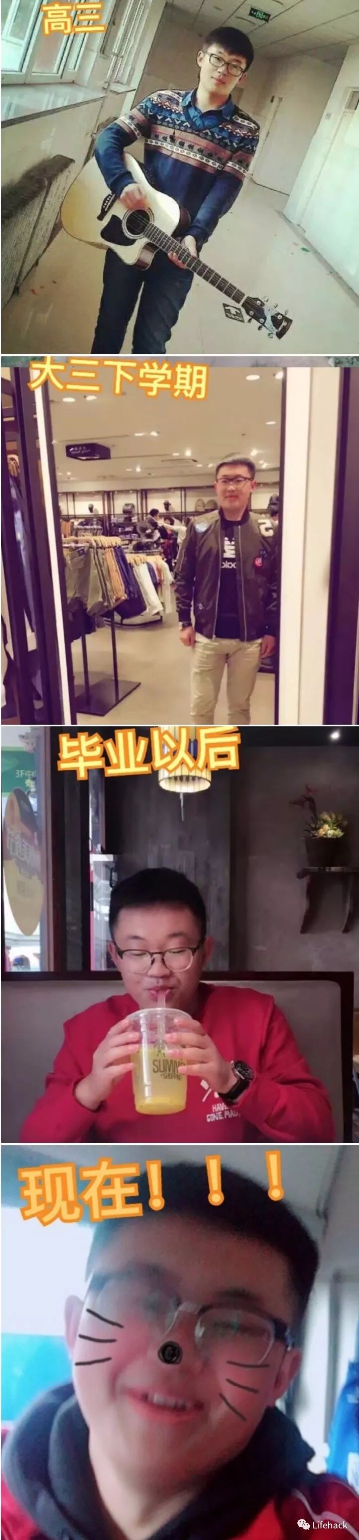 長胖20斤，臉型怎么變？這些例子看完扎心了！