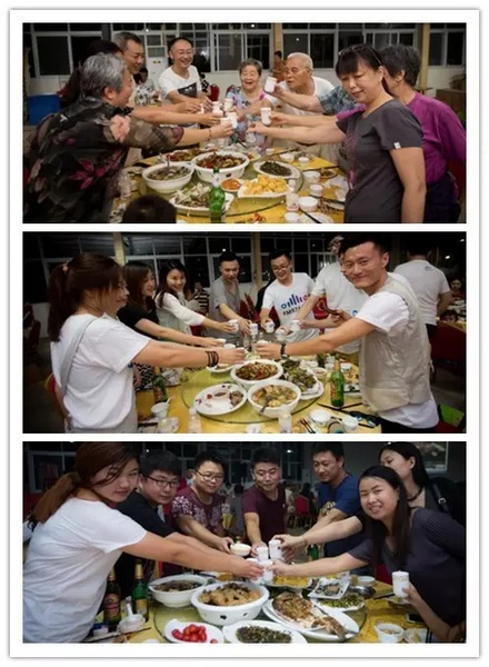 看我們的飯菜豐盛嗎？