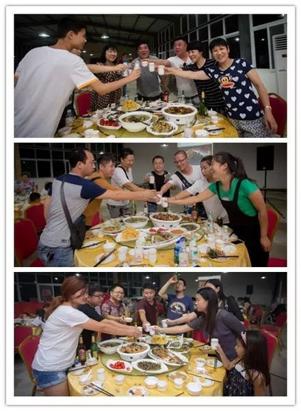 看我們的飯菜豐盛嗎？