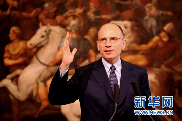  2月13日，意大利政府總理恩里科·萊塔宣布辭職。