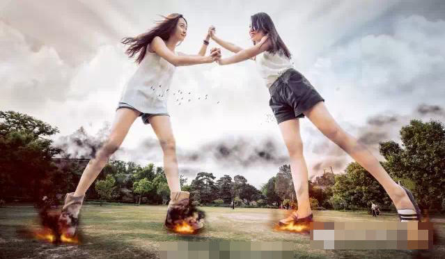 大學(xué)畢業(yè)爭(zhēng)拍創(chuàng)意照 北大女生化身巨人 大學(xué)畢業(yè)爭(zhēng)拍創(chuàng)意照 北大女生化身巨人