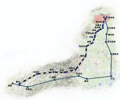 鄭萬鐵路成河南“米”字形高鐵的重要“一撇” 鄭萬鐵路成河南“米”字形高鐵的重要“一撇”