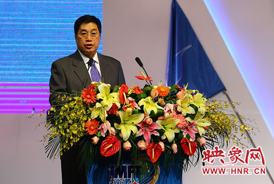 聯(lián)合國世界旅游組執(zhí)行主任祝善忠演講。