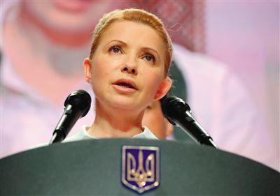 25日，在大選中得票率大幅落后的季莫申科舉行新聞發(fā)布會(huì)。