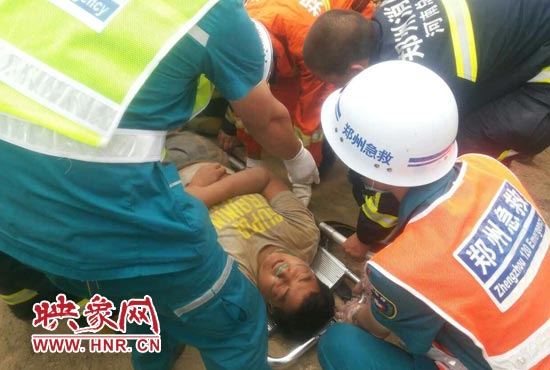 事故現(xiàn)場，一人被救出