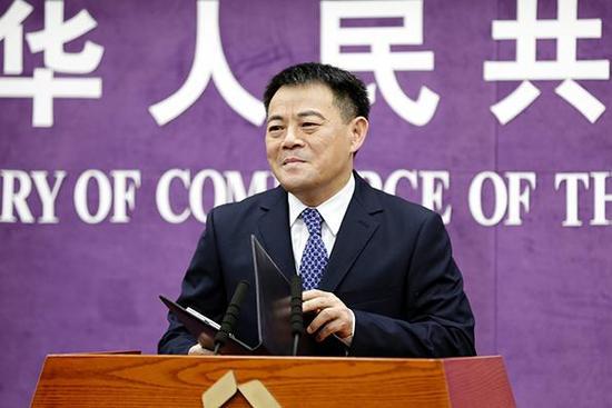 商務部發(fā)言人孫繼文。資料圖