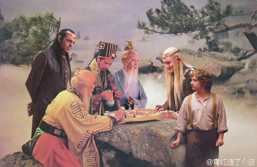 網(wǎng)友PS“中土東土聯(lián)誼會(huì)” 畫風(fēng)優(yōu)美毫無(wú)違和感 網(wǎng)友PS“中土東土聯(lián)誼會(huì)” 畫風(fēng)優(yōu)美毫無(wú)違和感