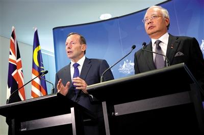 3日，澳大利亞珀斯城區(qū)，澳大利亞和馬來西亞兩國總理舉行聯(lián)合發(fā)布會(huì)。