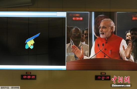 當?shù)貢r間9月24日，經(jīng)過近300天的航行，印度“曼加里安”號火星探測器成為了抵達火星的首個亞洲國家的