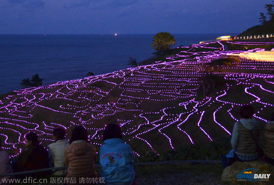 日本“白米千枚田”萬燈點(diǎn)綴 如夢如幻場面震撼 日本“白米千枚田”萬燈點(diǎn)綴 如夢如幻場面震撼