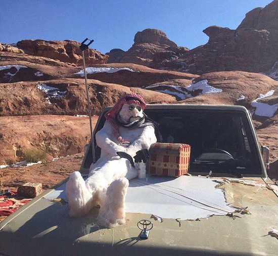 　一位宗教學(xué)者稱(chēng)堆雪人褻瀆伊斯蘭教，引發(fā)眾多網(wǎng)友不滿。（網(wǎng)頁(yè)截圖）