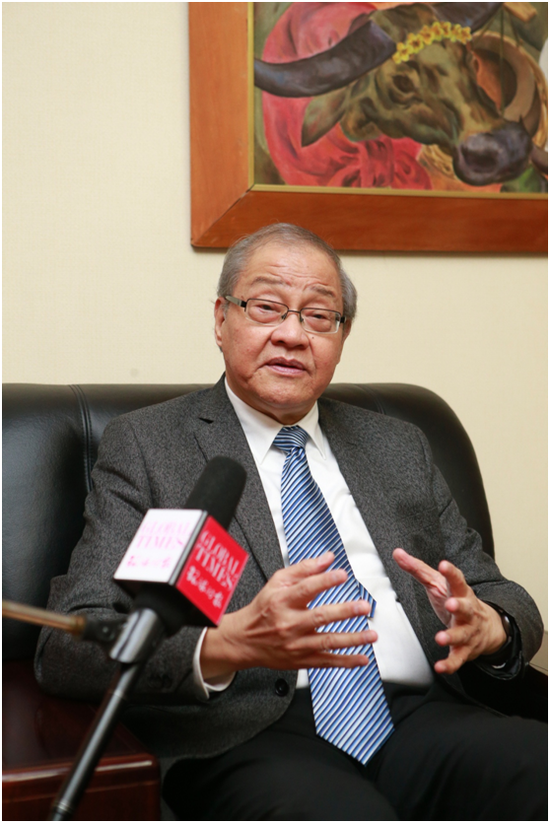 羅馬納大使在菲律賓駐華大使館接受本報(bào)記者專訪。李昊攝