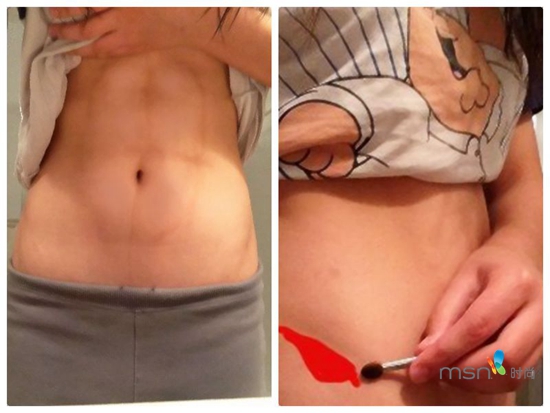 蔡依林 你的馬甲線“脫妝”了！