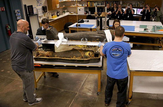 2500年前古埃及石棺首見(jiàn)天日 木乃伊腳趾外露(組圖) 2500年前古埃及石棺首見(jiàn)天日 木乃伊腳趾外露(組圖)