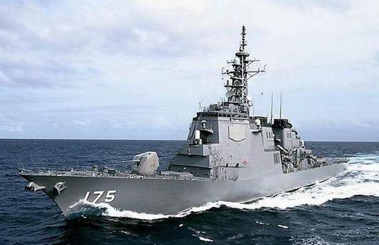 資料圖：日本宙斯盾級導(dǎo)彈驅(qū)逐艦妙高號(DD175)。