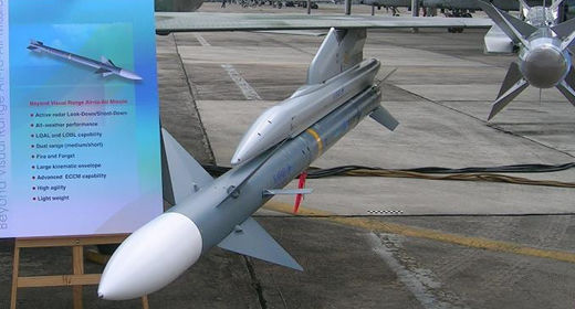 資料圖:以色列“德比”中距空空導(dǎo)彈 資料圖:以色列“德比”中距空空導(dǎo)彈