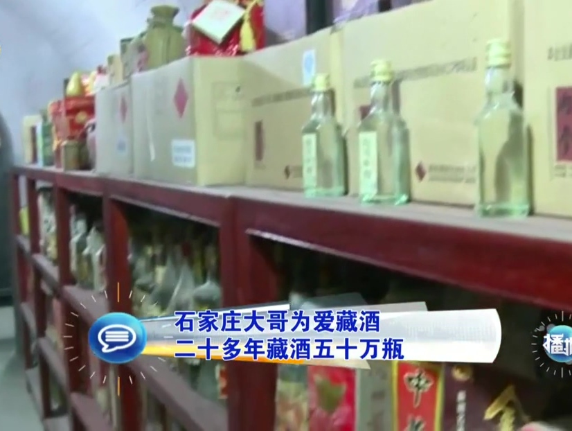 石家莊大哥為愛(ài)藏酒 二十多年藏酒五十萬(wàn)瓶