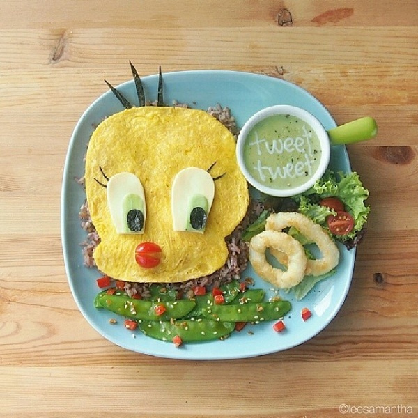 萌娃吃萌餐 上演餐盤(pán)里的童話