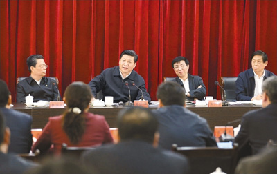 3月18日，習(xí)近平聽取蘭考縣教育實(shí)踐活動情況匯報，并發(fā)表重要講話。